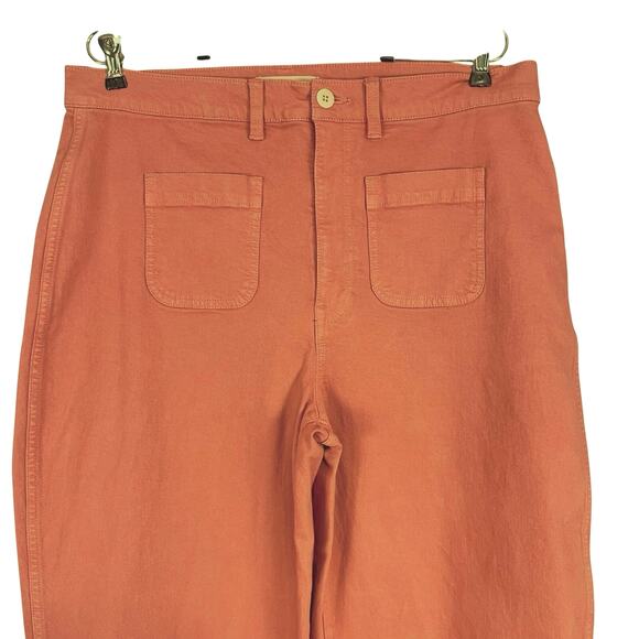 Madewell Emmett 2.0 Wide-Leg Crop Pants Jeans Dried Rose Plus Size 32 - Picture 7 of 10
